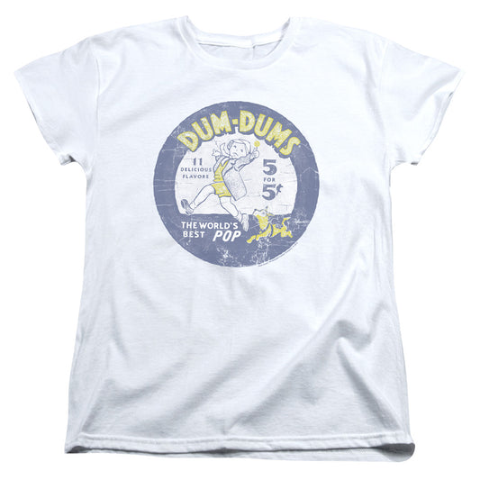 Dum Dums - Pop Parade - Short Sleeve Womens Tee - White T-shirt
