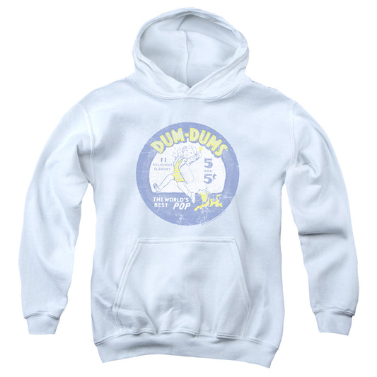 Dum Dums - Pop Parade - Youth Pull-over Hoodie - White