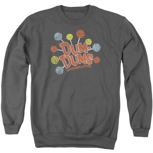 Dum Dums - Original Pops - Adult Crewneck Sweatshirt - Charcoal