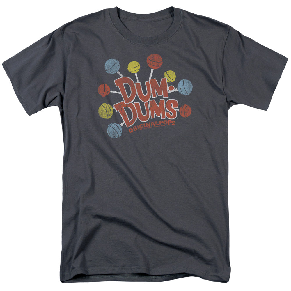 Dum Dums - Original Pops - Short Sleeve Adult 18/1 - Charcoal T-shirt