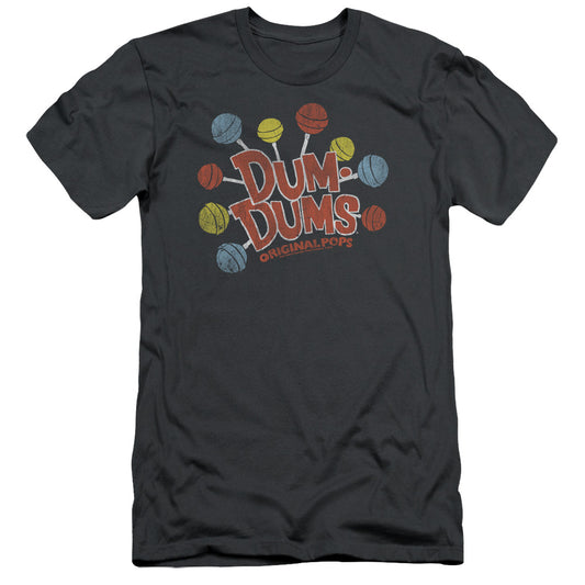Dum Dums - Original Pops - Short Sleeve Adult 30/1 - Charcoal T-shirt