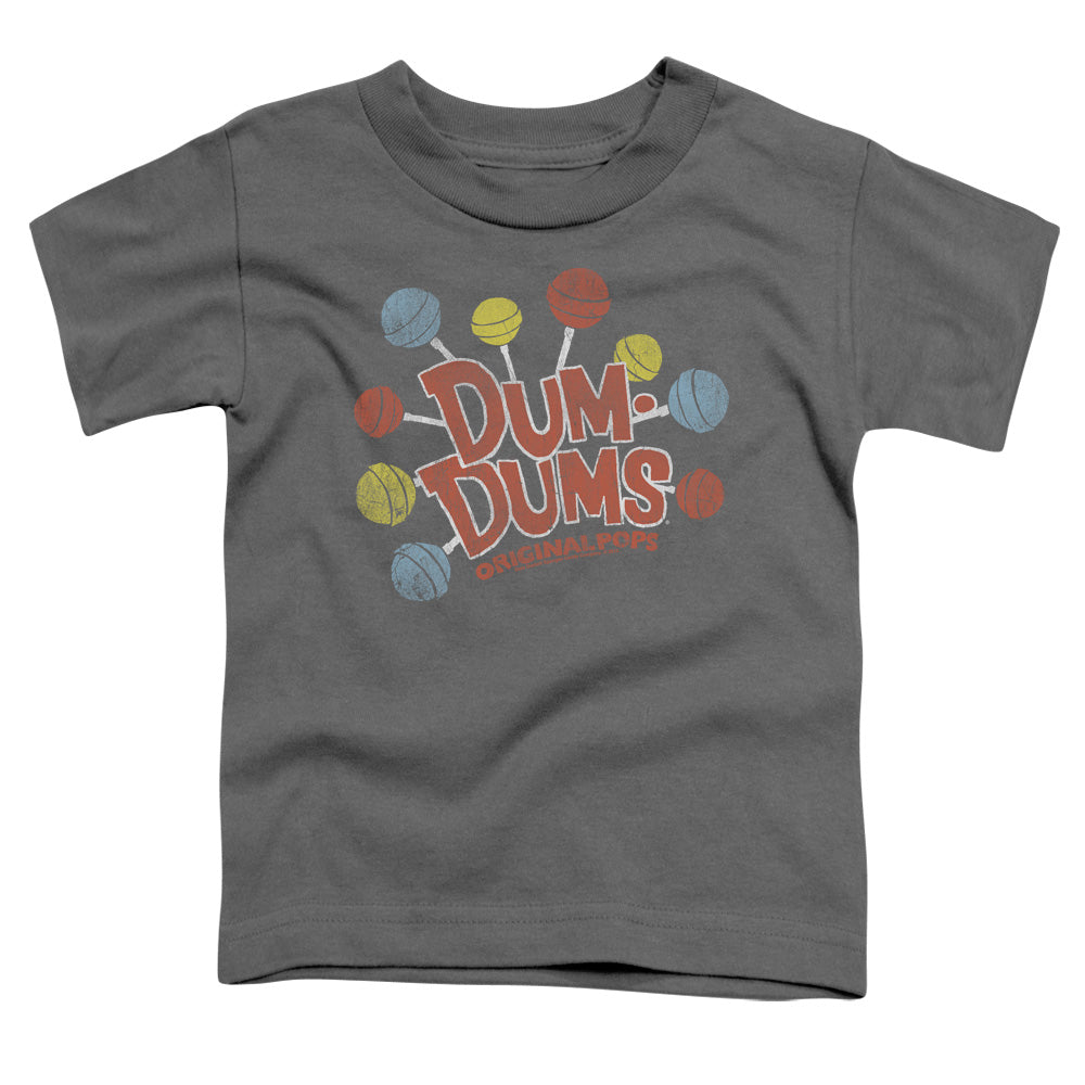 Dum Dums - Original Pops - Short Sleeve Toddler Tee - Charcoal T-shirt