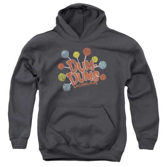 Dum Dums - Original Pops - Youth Pull-over Hoodie - Charcoal