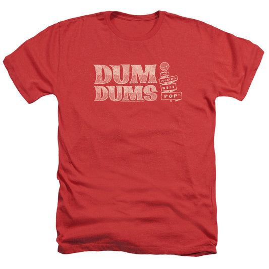 Dum Dums - Worlds Best - Adult Heather - Red
