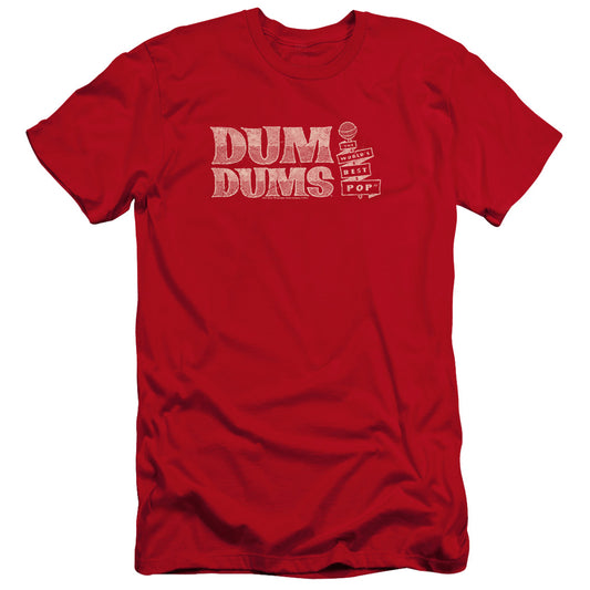 Dum Dums - Worlds Best-premuim Canvas Adult Slim Fit 30/1 - Red