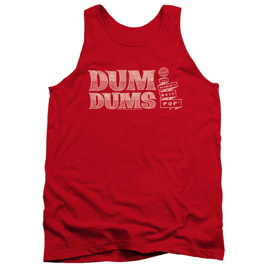 Dum Dums - Worlds Best - Adult Tank - Red