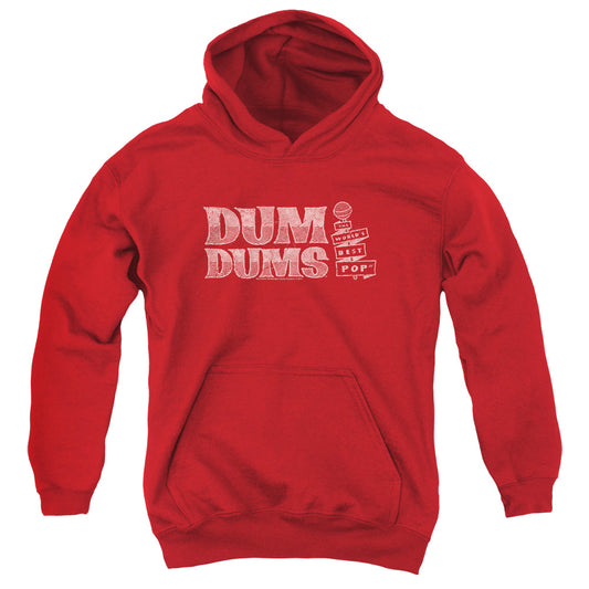 Dum Dums - Worlds Best - Youth Pull-over Hoodie - Red