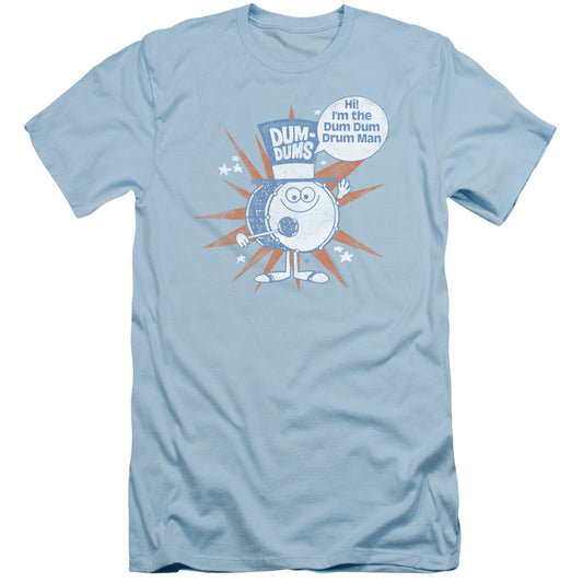 Dum Dums - Drum Man - Short Sleeve Adult 30/1 - Light Blue T-shirt