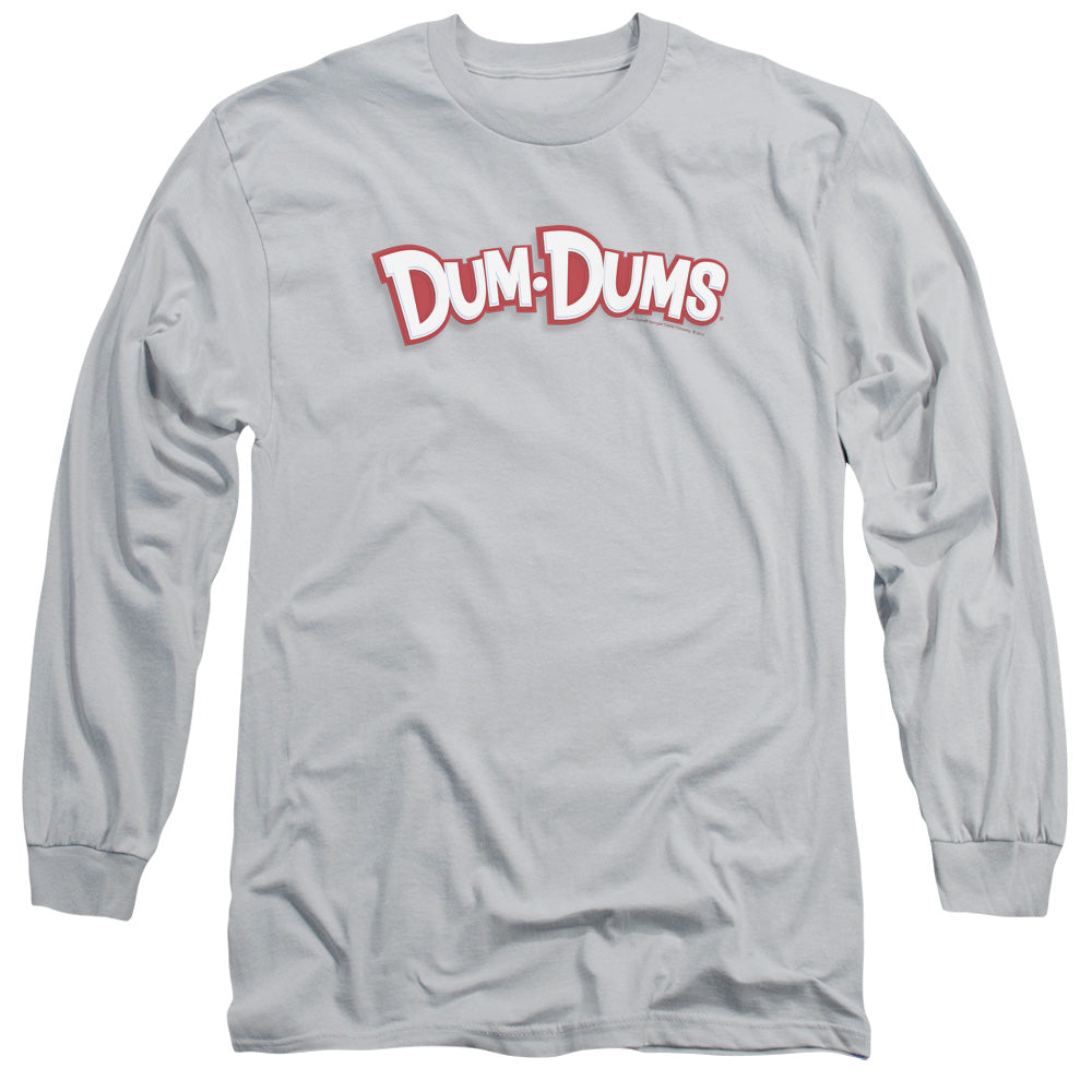 Dum Dums - Logo - Long Sleeve Adult 18/1 - Silver T-shirt