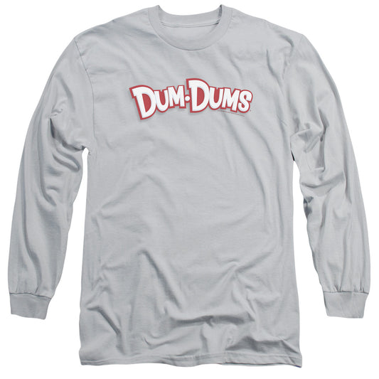 Dum Dums - Logo - Long Sleeve Adult 18/1 - Silver T-shirt