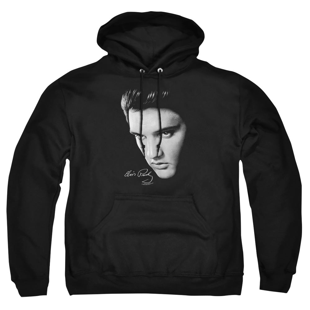Elvis Presley - Face - Adult Pull-over Hoodie - Black