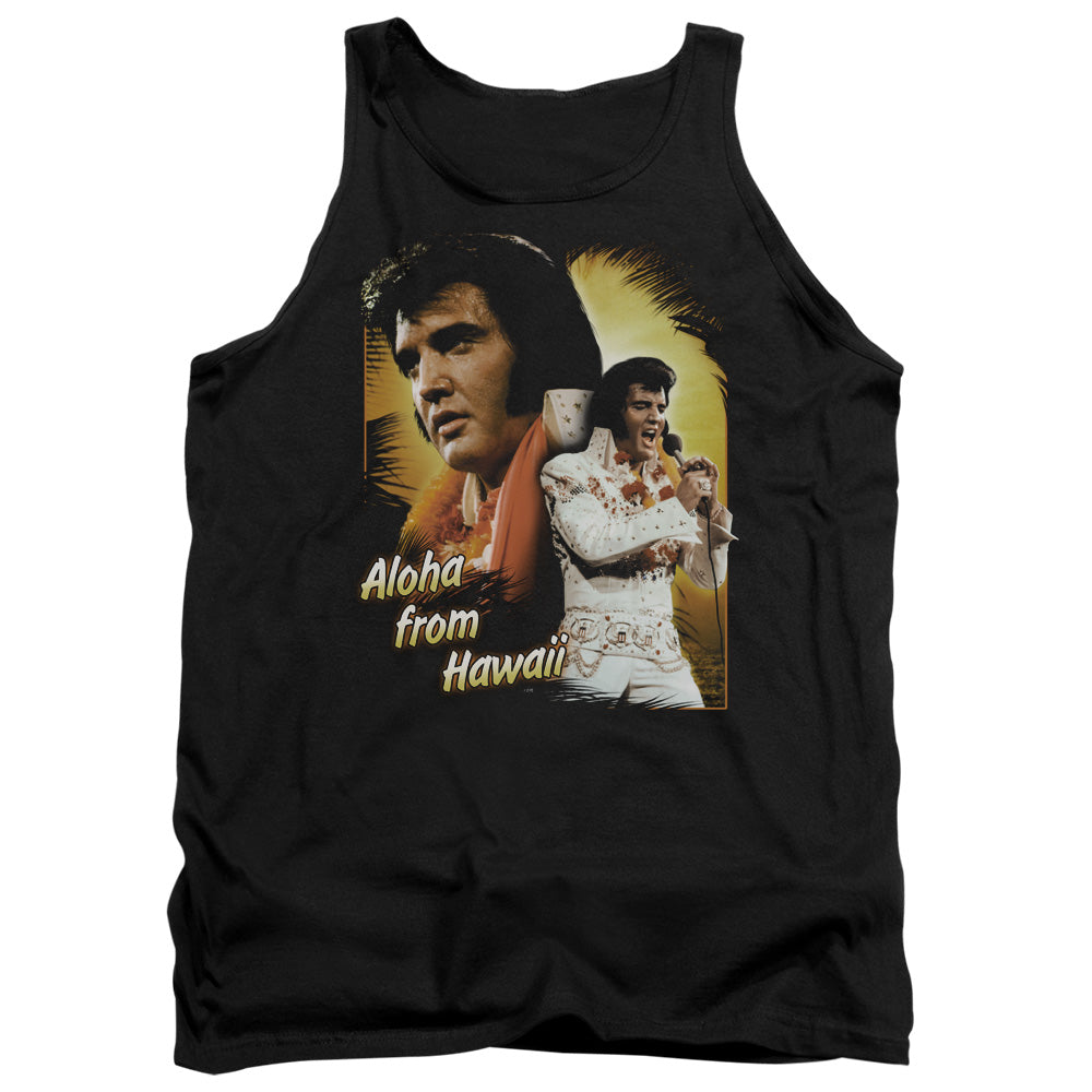 Elvis Presley - Aloha - Adult Tank - Black