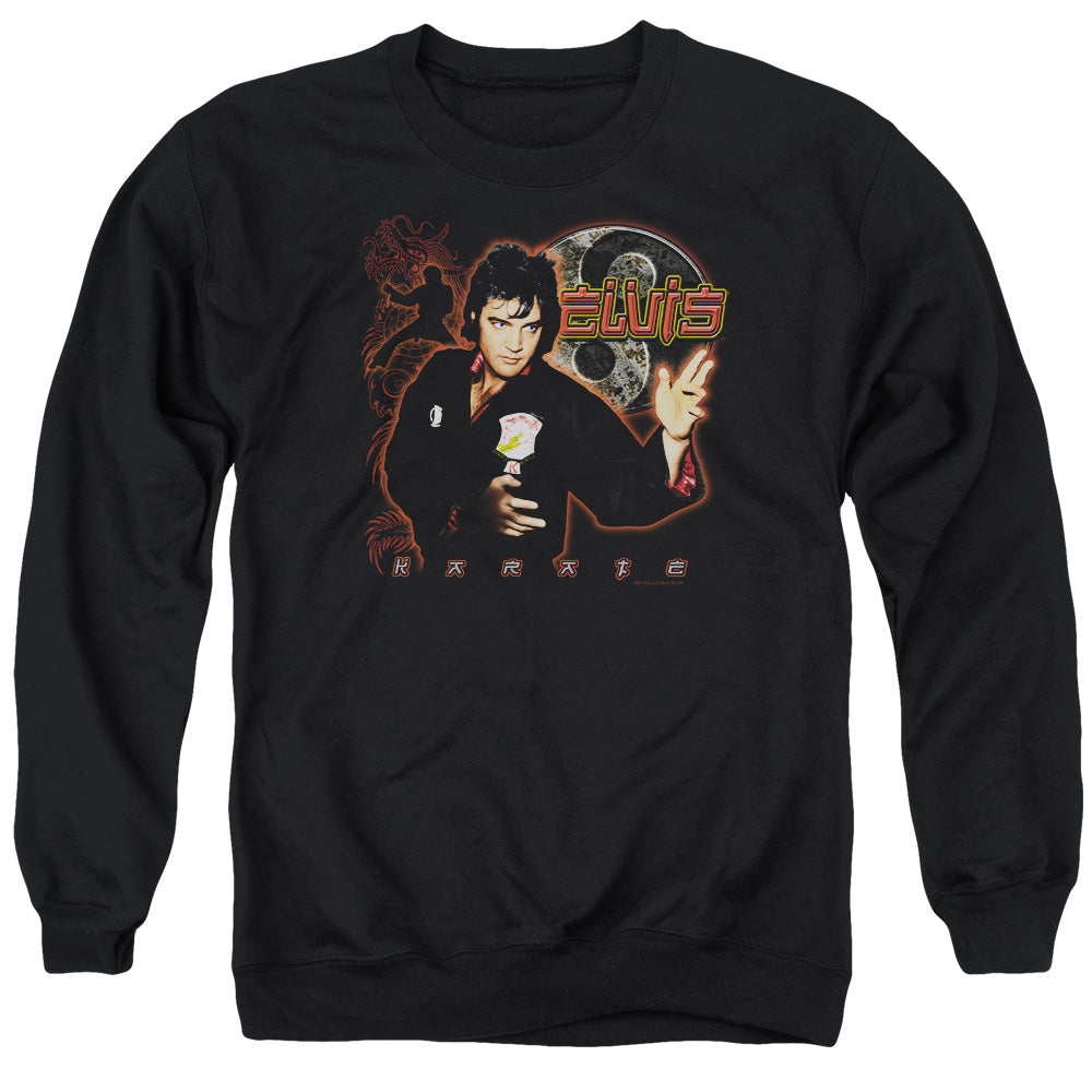Elvis Presley - Karate - Adult Crewneck Sweatshirt - Black