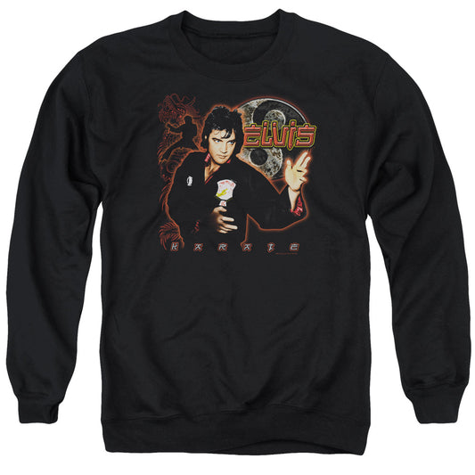 Elvis Presley - Karate - Adult Crewneck Sweatshirt - Black