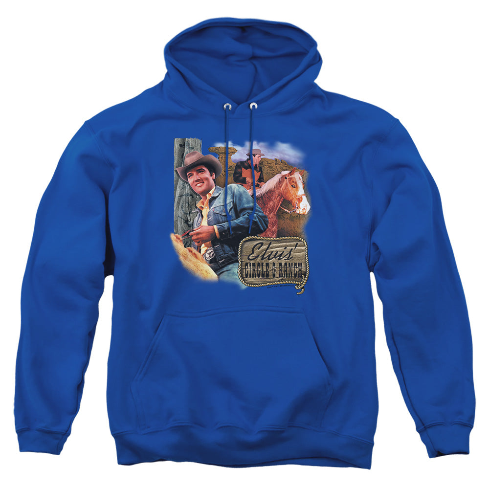 Elvis Presley - Ranch - Adult Pull-over Hoodie - Royal Blue