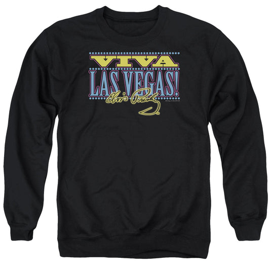 Elvis Presley - Viva Las Vegas - Adult Crewneck Sweatshirt - Black