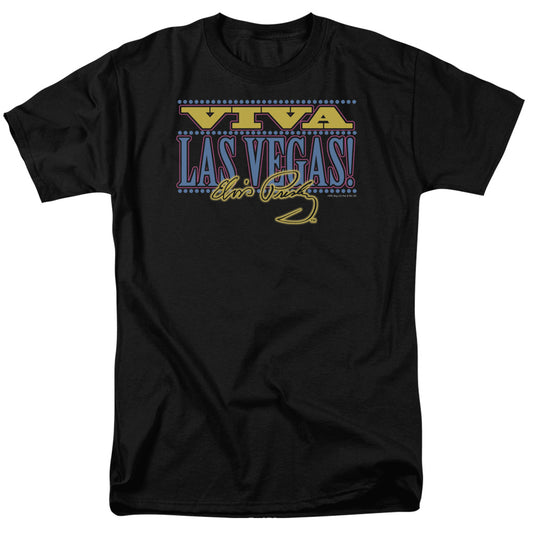 Elvis Presley - Viva Las Vegas - Short Sleeve Adult 18/1 - Black T-shirt