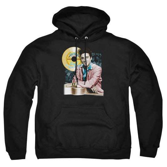 Elvis Presley - Gold Record - Adult Pull-over Hoodie - Black