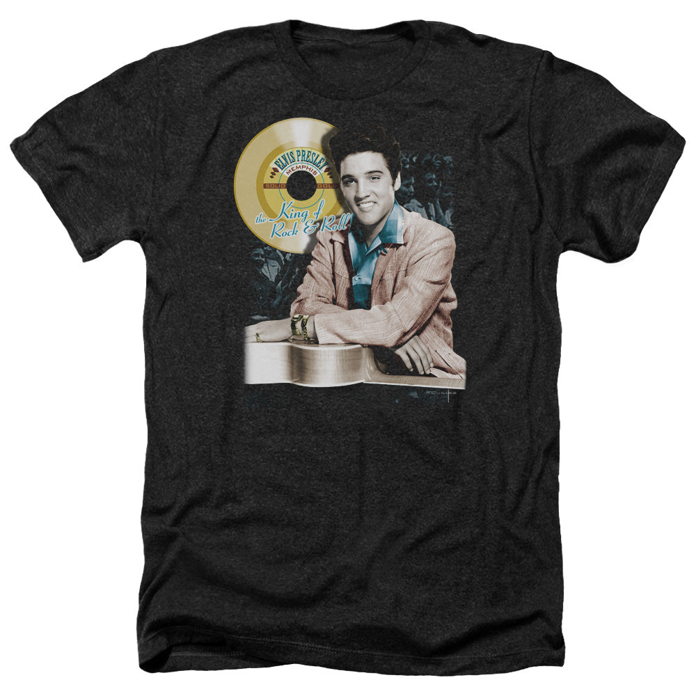 Elvis Presley - Gold Record - Adult Heather-black