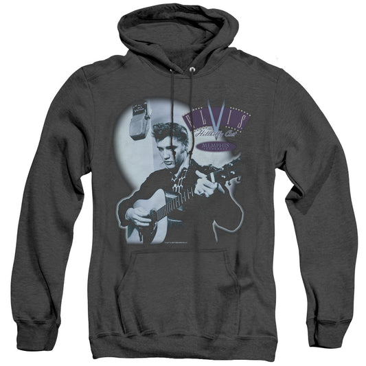 Elvis Presley - Hillbilly Cat - Adult Heather Hoodie - Black