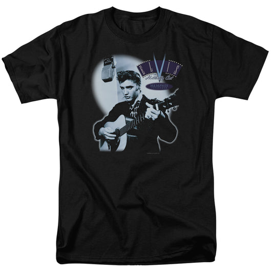 Elvis Presley - Hillbilly Cat - Short Sleeve Adult 18/1 - Black T-shirt