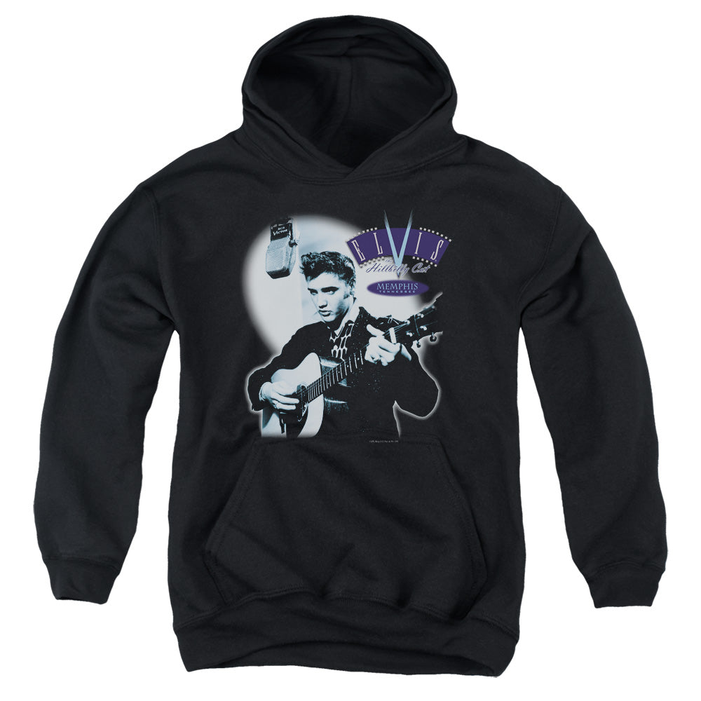 Elvis Presley - Hillbilly Cat - Youth Pull-over Hoodie - Black