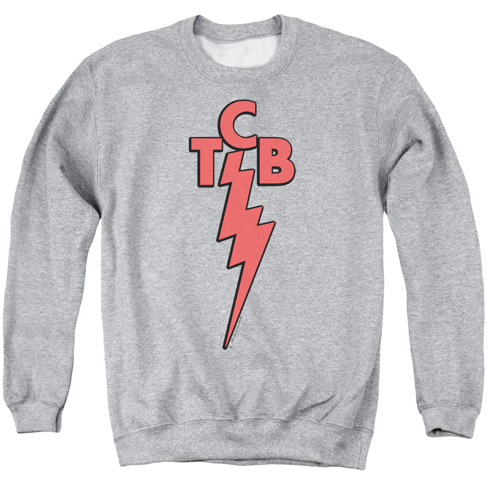 Elvis Presley - Tcb - Adult Crewneck Sweatshirt - Athletic Heather