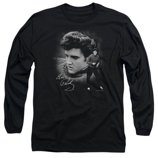 Elvis Presley - Sweater - Long Sleeve Adult 18/1 - Black T-shirt