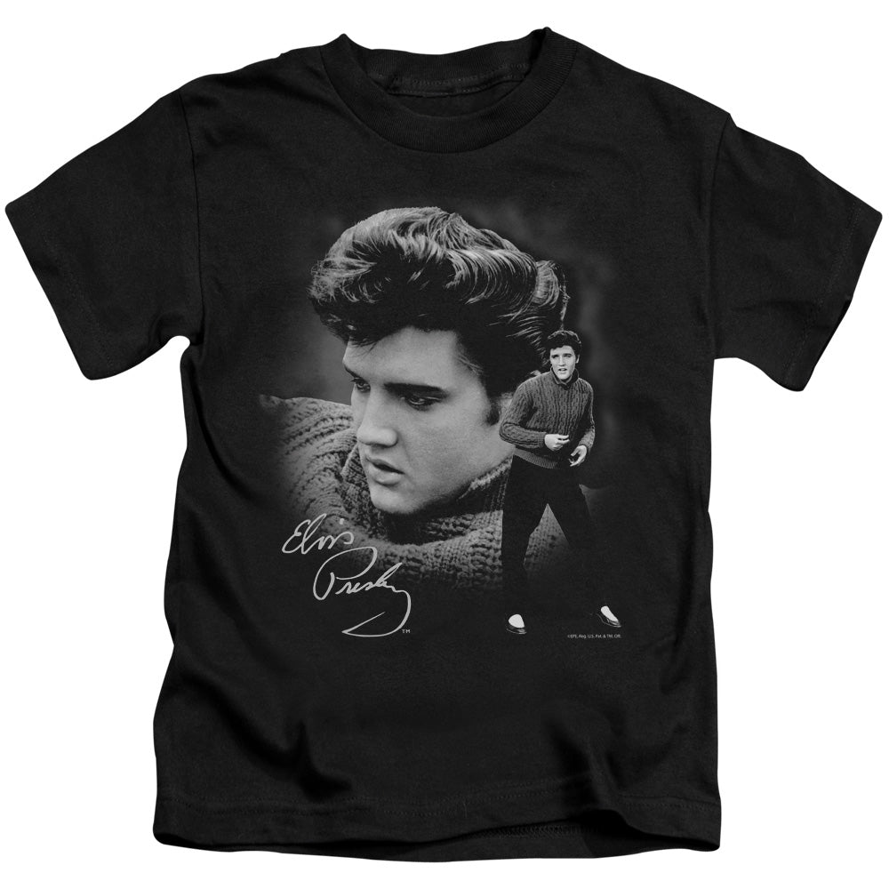 ELVIS PRESLEY SWEATER - S/S JUVENILE 18/1 - BLACK - T-Shirt