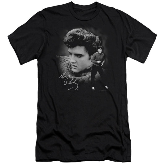 Elvis Presley - Sweater - Short Sleeve Adult 30/1 - Black T-shirt