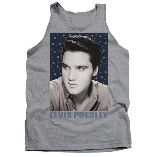 Elvis Presley - Blue Sparkle - Adult Tank - Athletic Heather