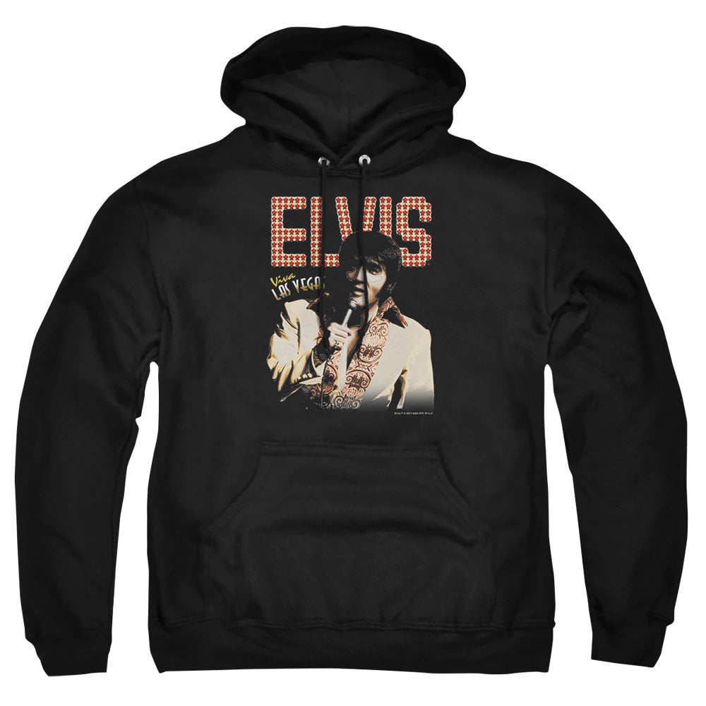 Elvis Presley - Viva Star - Adult Pull-over Hoodie - Black