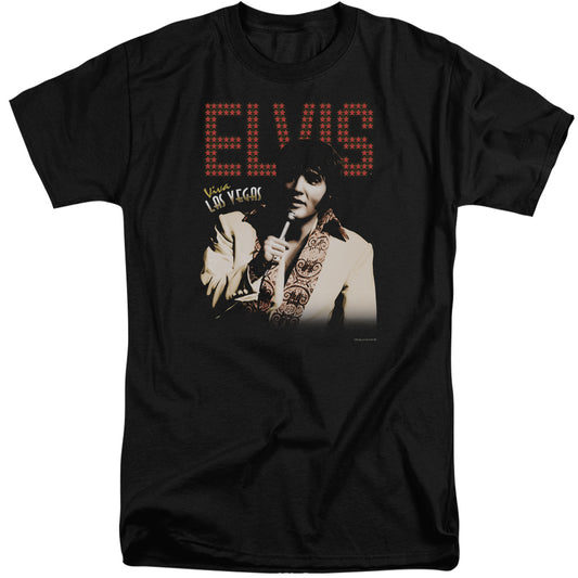 Elvis Presley - Viva Star - Short Sleeve Adult Tall - Black T-shirt