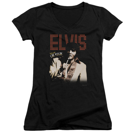 Elvis Presley - Viva Star - Junior V-neck - Black