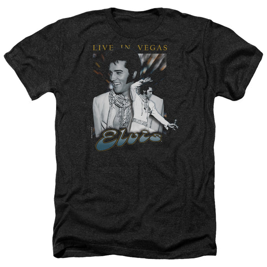 Elvis Presley - Live In Vegas - Adult Heather-black