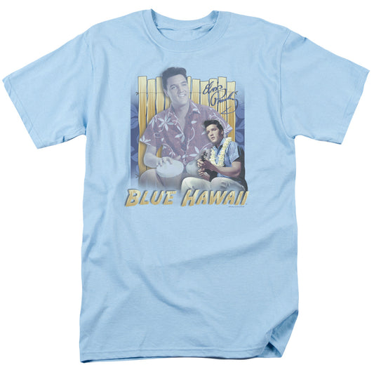 Elvis Presley - Blue Hawaii - Short Sleeve Adult 18/1 - Carolina Blue T-shirt