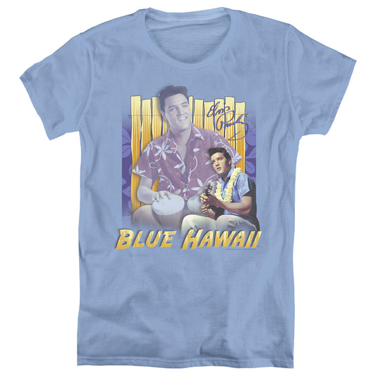 ELVIS PRESLEY BLUE HAWAII - S/S WOMENS TEE - CAROLINA BLUE T-Shirt