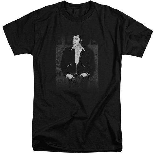Elvis Presley - Just Cool - Short Sleeve Adult Tall - Black T-shirt