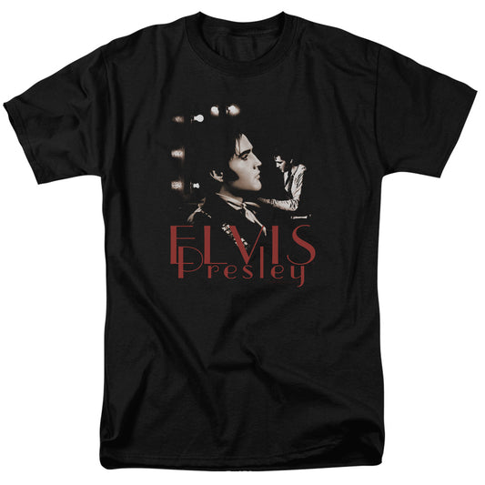 Elvis Presley - Memories - Short Sleeve Adult 18/1 - Black T-shirt
