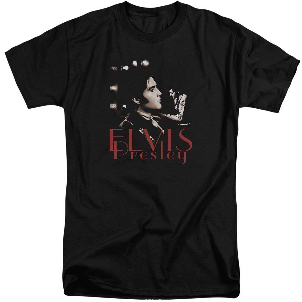Elvis Presley - Memories - Short Sleeve Adult Tall - Black T-shirt