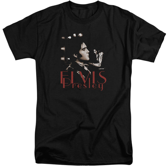 Elvis Presley - Memories - Short Sleeve Adult Tall - Black T-shirt