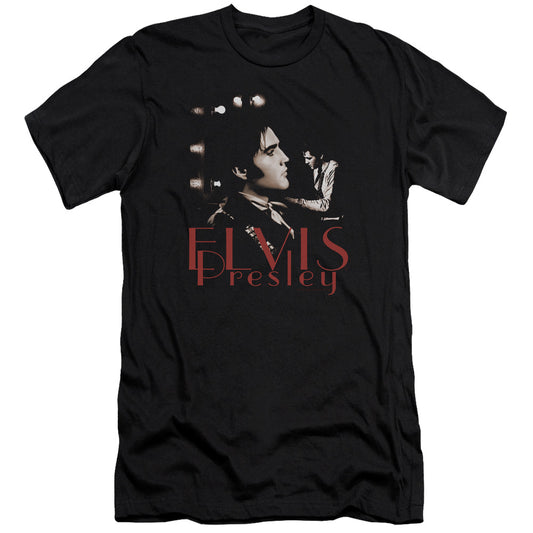 Elvis Presley - Memories-premuim Canvas Adult Slim Fit 30/1 - Black
