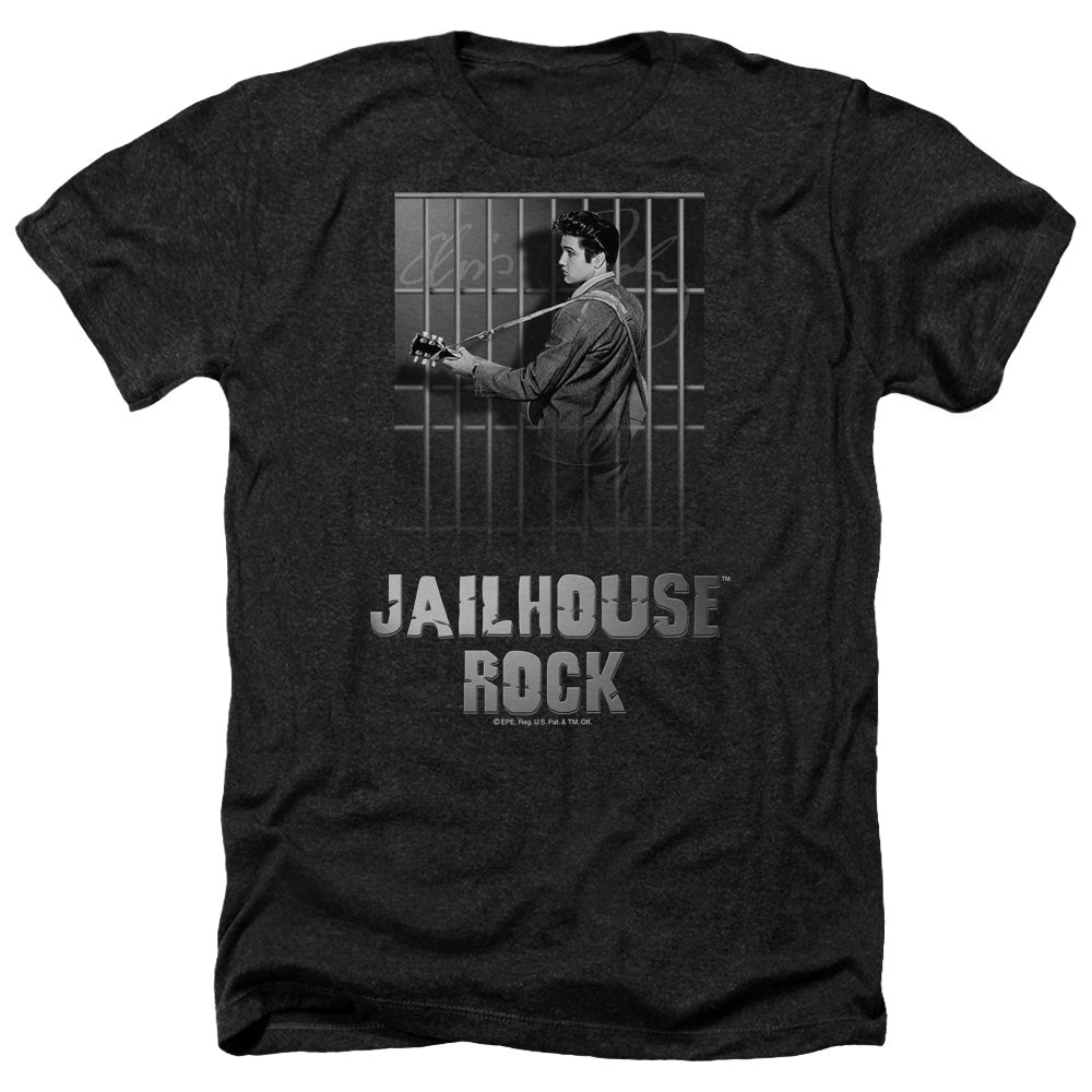 Elvis Presley - Jailhouse Rock - Adult Heather-black