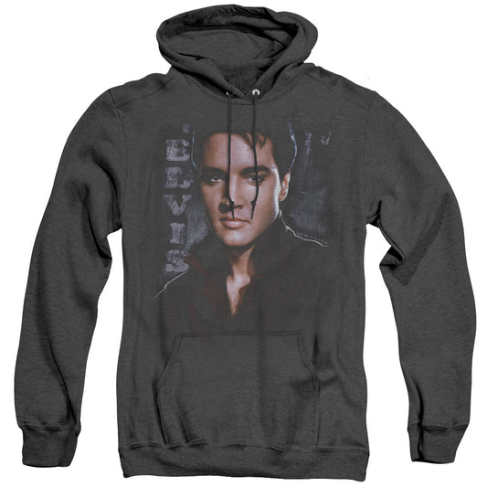 Elvis Presley - Tough - Adult Heather Hoodie - Black