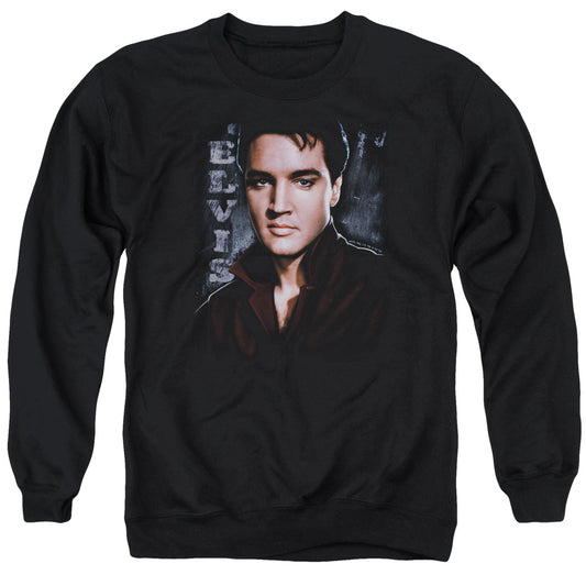 Elvis Presley - Tough - Adult Crewneck Sweatshirt - Black