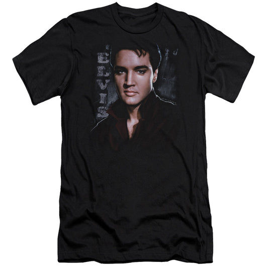 Elvis Presley - Tough - Short Sleeve Adult 30/1 - Black T-shirt