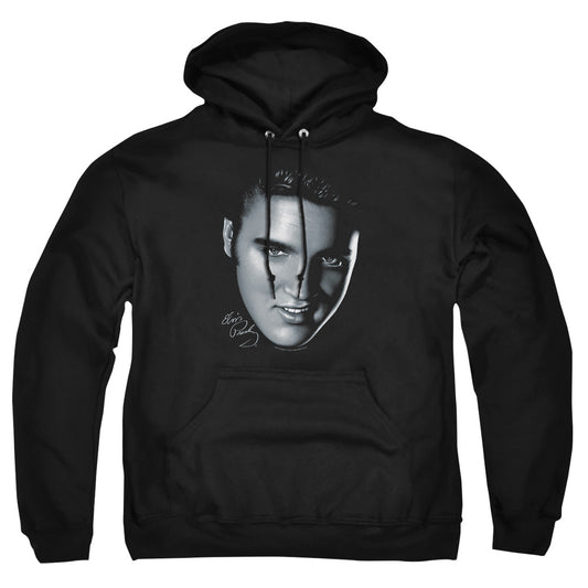 Elvis Presley - Big Face - Adult Pull-over Hoodie - Black