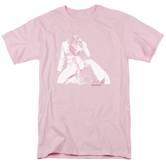 Elvis Presley - Please Love Me - Short Sleeve Adult 18/1 - Hot Pink T-shirt