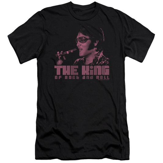ELVIS PRESLEY THE KING - S/S ADULT 30/1 - BLACK T-Shirt