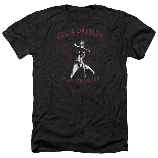 Elvis Presley - Viva Las Vegas Star - Adult Heather-black